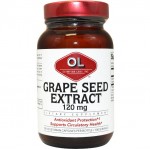 อาหารเสริม เมล็ดองุ่น grape seed ราคาส่ง ยี่ห้อ Olympian Labs Inc., Grape Seed Extract, 120 mg, 100 Veggie Caps